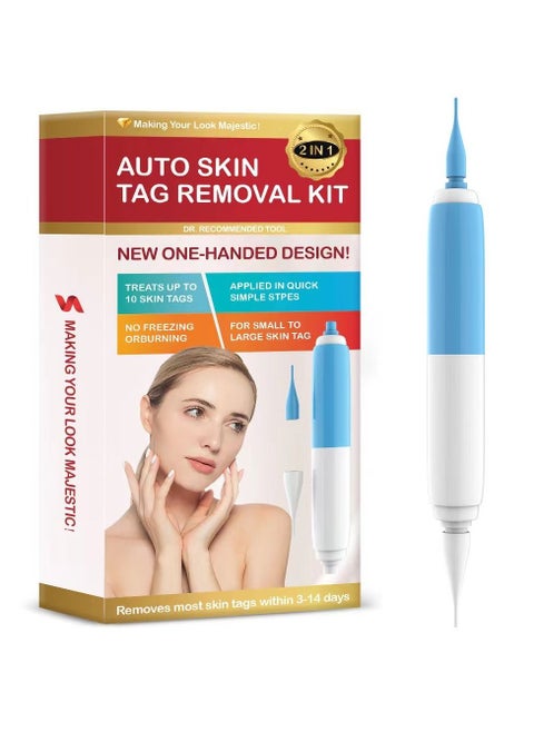 Skin Tag Remover Skin Tag Removal Tool Kit Fleshy Nevus Remover Tool with Micro Skin Tag Bands Smooth Results Skin Tag Remover Device for Small to Medium Skin Tags
