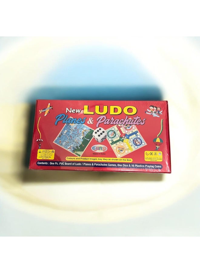 Euro New Ludo, Planes & Parachutes, and Ladders Board Game - Image 2