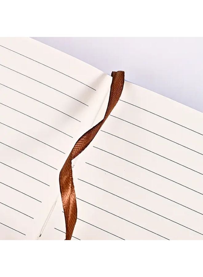 4 قطع دفاتر ملاحظات A5 بألوان الباستيل ورق مسطر ومنقط ومشبك مرن وشريط علامة - Image 3