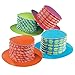 Fun Express Accordion Top Hat Party Hats Set of 12 Colorful Mad Hatter Tea Party Decorations for Birthday Celebrations Funny Costume Hats for Kids Adults Circus Clown Events - Image 3