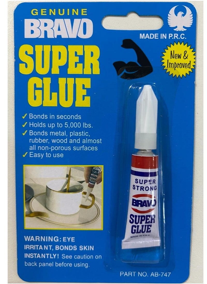 Bravo Super Glue is a strong and effective glue. 