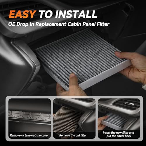 Auto Dynasty Cabin Air Filter Compatible with 2013-2024 Mazda 3/6/CX-5, OEM Direct Replacement for KD45-61-J6X 4536044 P3954WS LA1139 24103 - Image 5