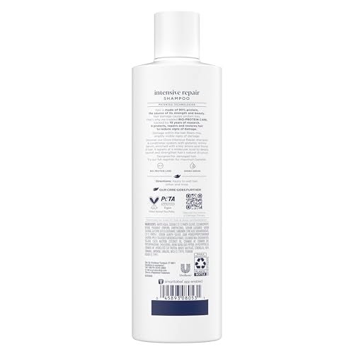 Dove Shampoo 4 count Intensive Repair for Damaged Hair with Bio-Protein Care Technology and Amino Serum 12 Fl Oz - Image 2