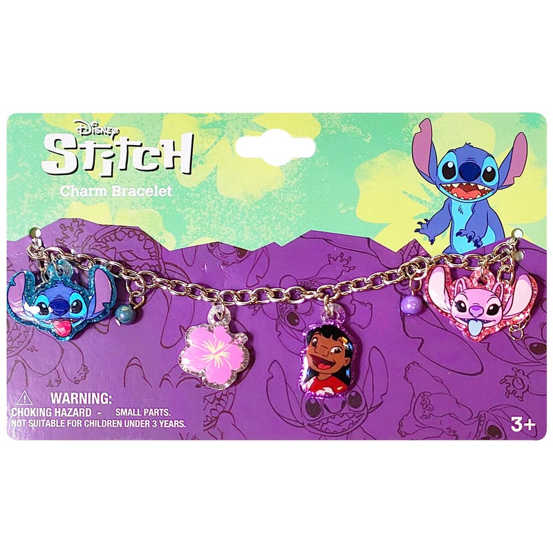 LUV HER Lilo and Stitch 7" Bracelet with Metal Charms - Disney Stitch - Ages 3+ - Image 5
