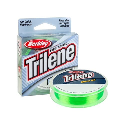 Berkley Trilene® Micro Ice®, Solar, 6-Pound Break Strength, 110yd Monofilament Fishing Line, Suitable for Freshwater Environments - Image 1