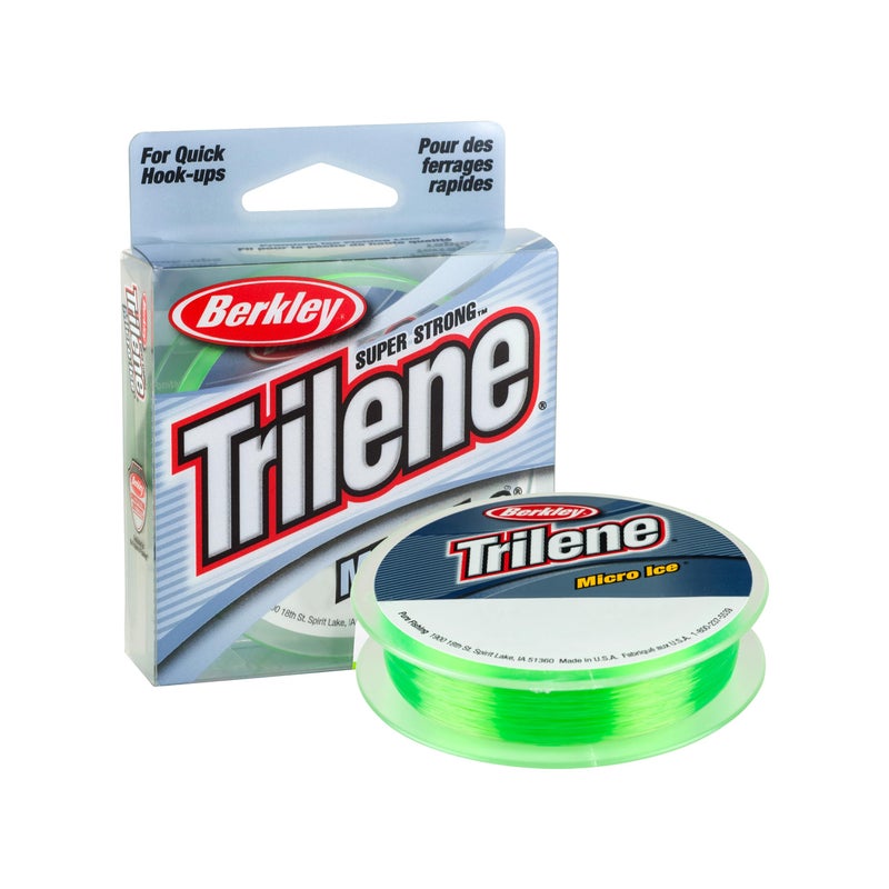 Berkley Trilene® Micro Ice®, Solar, 6-Pound Break Strength, 110yd Monofilament Fishing Line, Suitable for Freshwater Environments - Image 4