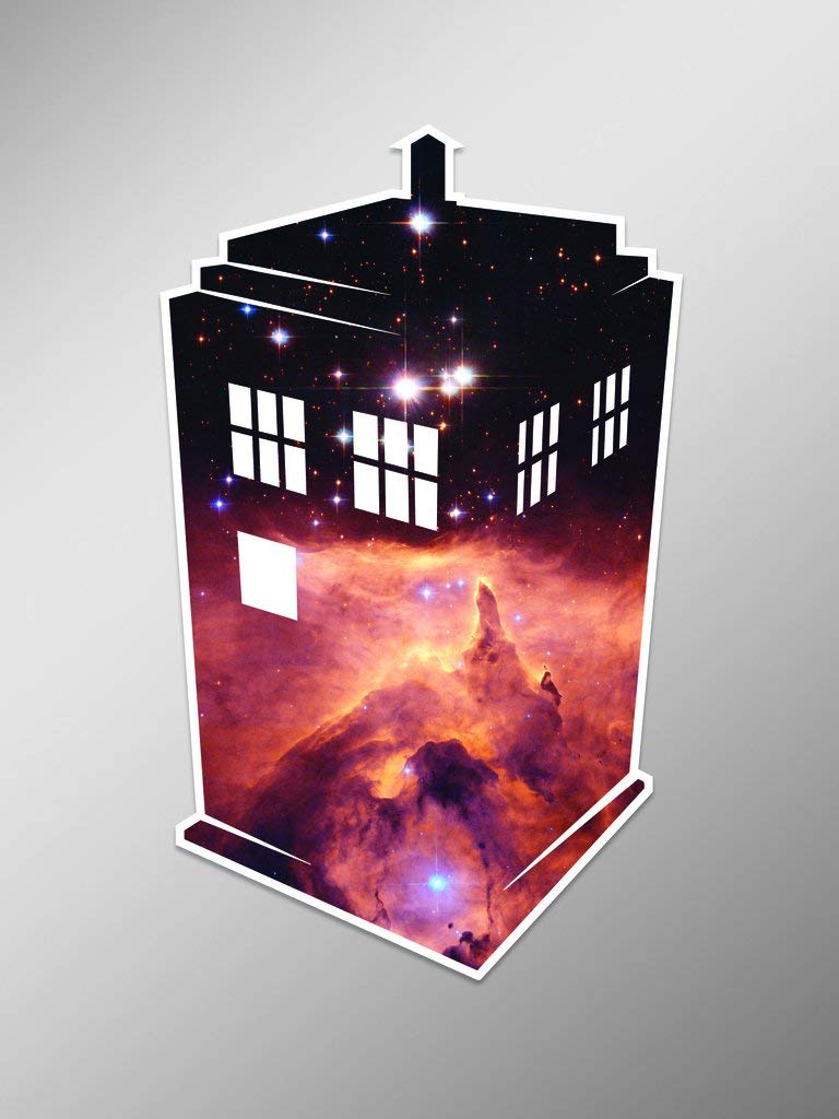 KCD Outer Space Tardis Doctor Who Vinyl Decal Sticker | Cars Trucks Vans Walls Laptops Cups | Printed | 5.25 inches | KCD937 - Image 5