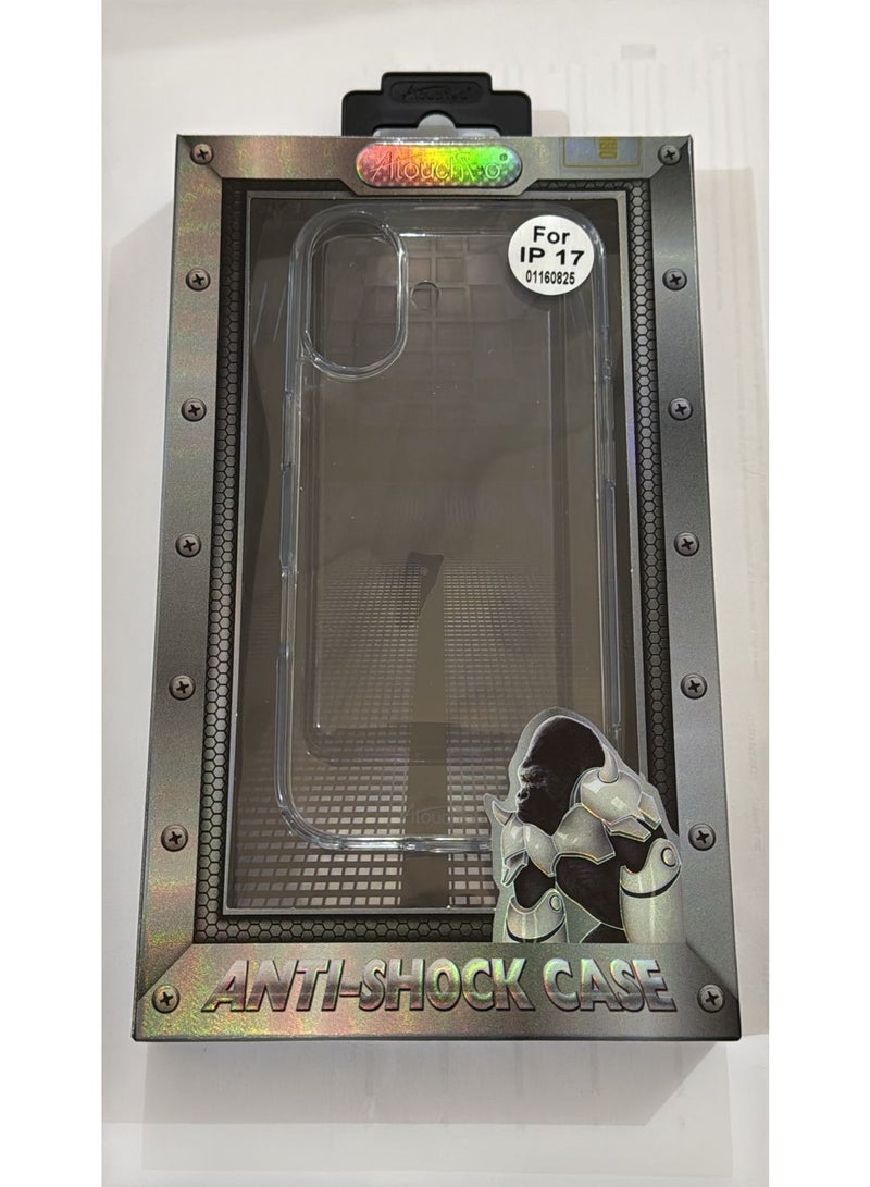 Atouchbo iPhone 17 Clear shockproof case that protects while keeping the original phone look Lightweight cover with anti-yellowing protection. This clear protective case combines TPU flexibility and PC durability to shield your phone from drops, impacts, and scratches. Equipped with anti-yellowing coating to stay transparent for longer. Slim design keeps the phone elegant and comfortable to hold.