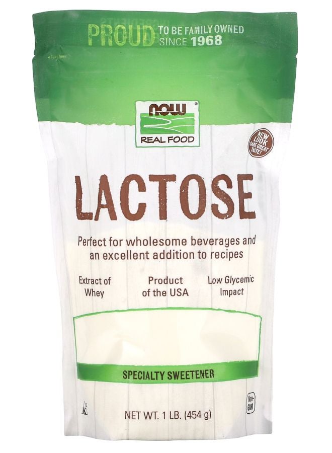 now Real Food Lactose Specialty Sweetener 1 lb (454 g)