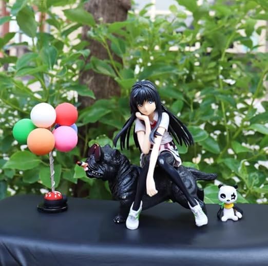 YOURKARTS.COM Anime Hero Figurines Set – Stylized Yuki Character Sitting on Dog | Cool Anime Collectible Decoration Toy for Car Dashboard, Desk, Bedroom or Shelf Display - Image 5