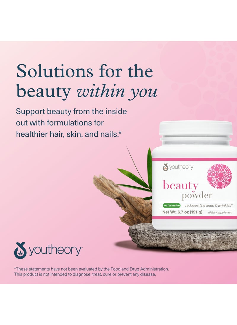 youtheory - Beauty Powder Watermelon Reduces Fine Lines And Wrinkles Net Wt. 6.7 Oz 191 G - Image 1