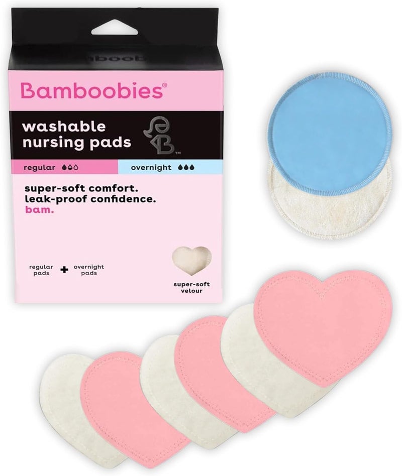 Bamboobies Washable Nursing Pads - 4 Pairs - Image 1