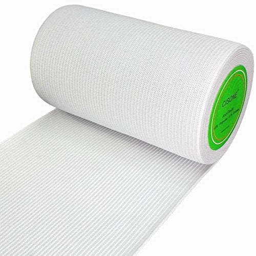 CISONE Knit Elastic 4 Inch Wide White Heavy Stretch High Elasticity Knit Elastic Band 3 Yards - Image 1