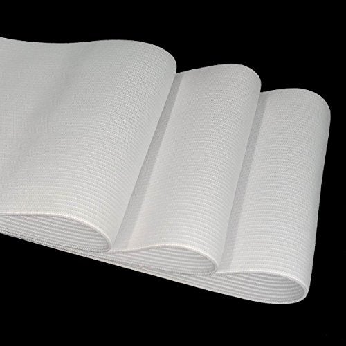 CISONE Knit Elastic 4 Inch Wide White Heavy Stretch High Elasticity Knit Elastic Band 3 Yards - Image 2