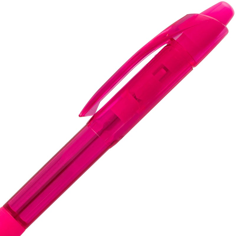 Pentel BK93CRBP8M R.S.V.P. RT Retractable Ballpoint Pen, 1mm, Clear Barrel, Assorted Ink, 8/Pack - Image 4