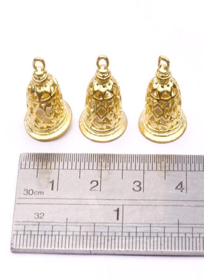 EXCEART EXCEART 10Pcs Brass Jingle Bells Vintage Wind Chimes Bells Rustic Handicrafts Bells Jewelry Bag Charms Pendants（0.59x0.47Inch）  - Image 1