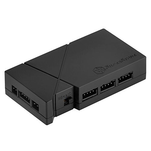 SilverStone محور LED RGB من SilverStone Technology بثمانية منافذ مع شريطين ضوئيين RGB لـ ASUS AURA SYNC / MSI Mystic Light Sync / ASROCK AURA RGB / BIOSTAR RACING وغيرها LSB01 - Image 2