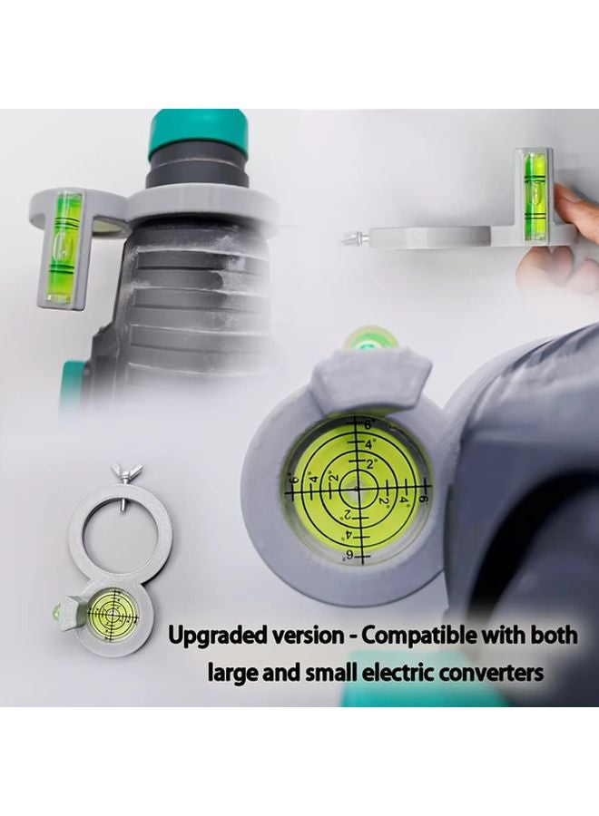 Grey Drill Angle Gauge With Bubble Level And Angle Guide For Woodworking - Image 2