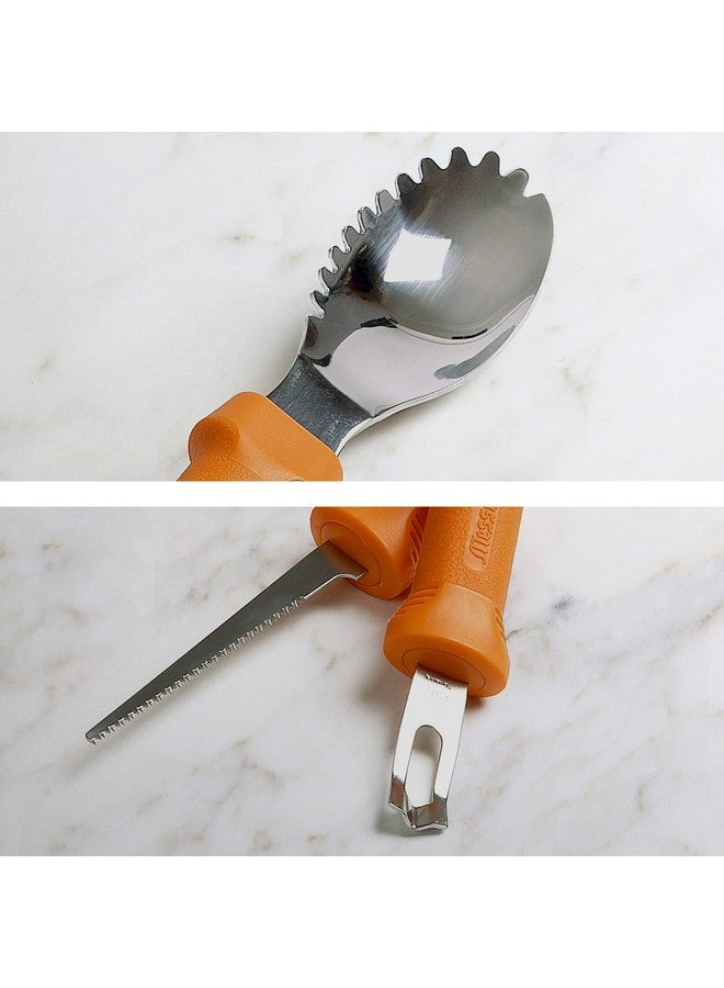 Messermeister Messermeister 3-Piece Pumpkin Carving Set - Includes Scraper, Sawtooth Carver & Etching Tool - AISI420 Stainless Steel & Soft-Grip Handle  - Image 4