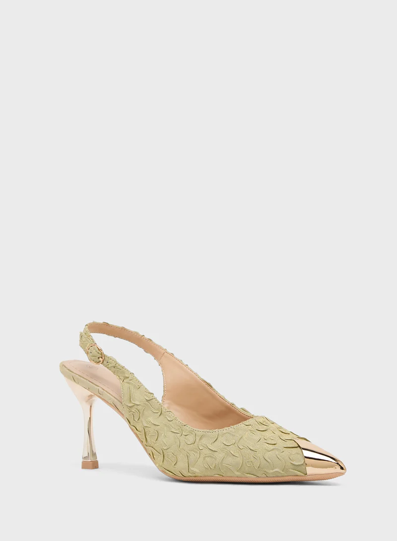 Khizana High Heeled Sling Back Pump