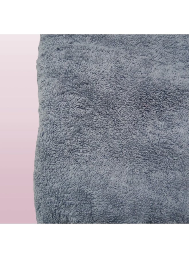 بشكير قطن كبير مقاس 70x140 لون رصاصى - Image 3