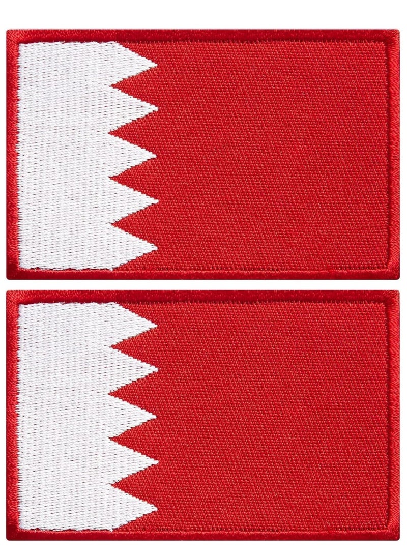 Generic Pack of 2pcs Embroidered Flag Patches - Perfect for Jackets - Backpackers - Travelers - Uniforms - Jeans and Hats - Tactical Embroidered Patches  - Image 1