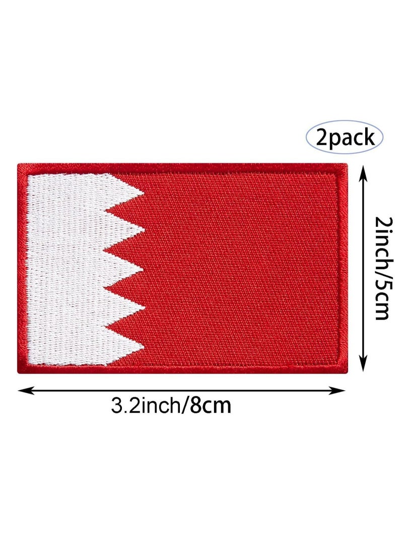 Generic Pack of 2pcs Embroidered Flag Patches - Perfect for Jackets - Backpackers - Travelers - Uniforms - Jeans and Hats - Tactical Embroidered Patches  - Image 2