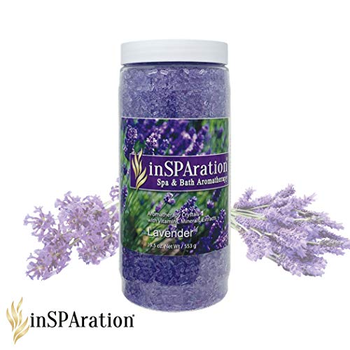 InSPAration بلورات اللافندر InSPAration 7463 لمنتجعات السبا وأحواض الاستحمام الساخنة، 19 أونصة - Image 2