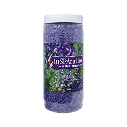 InSPAration بلورات اللافندر InSPAration 7463 لمنتجعات السبا وأحواض الاستحمام الساخنة، 19 أونصة - Image 1