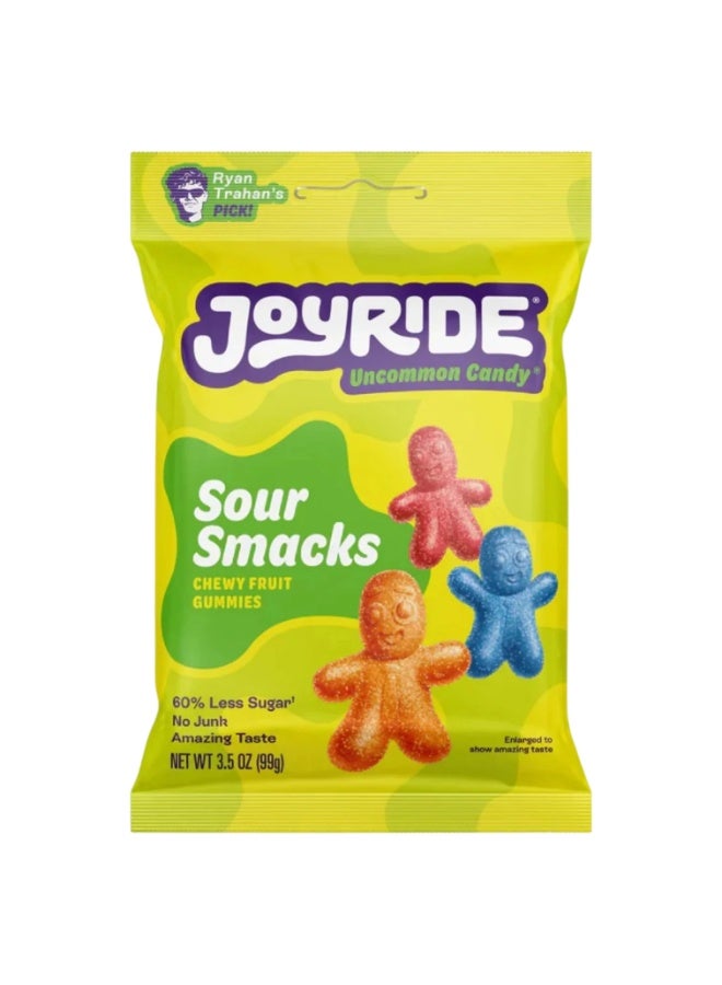 Joyride Sour Smacks Candy Chewy Fruit Gummies 99g