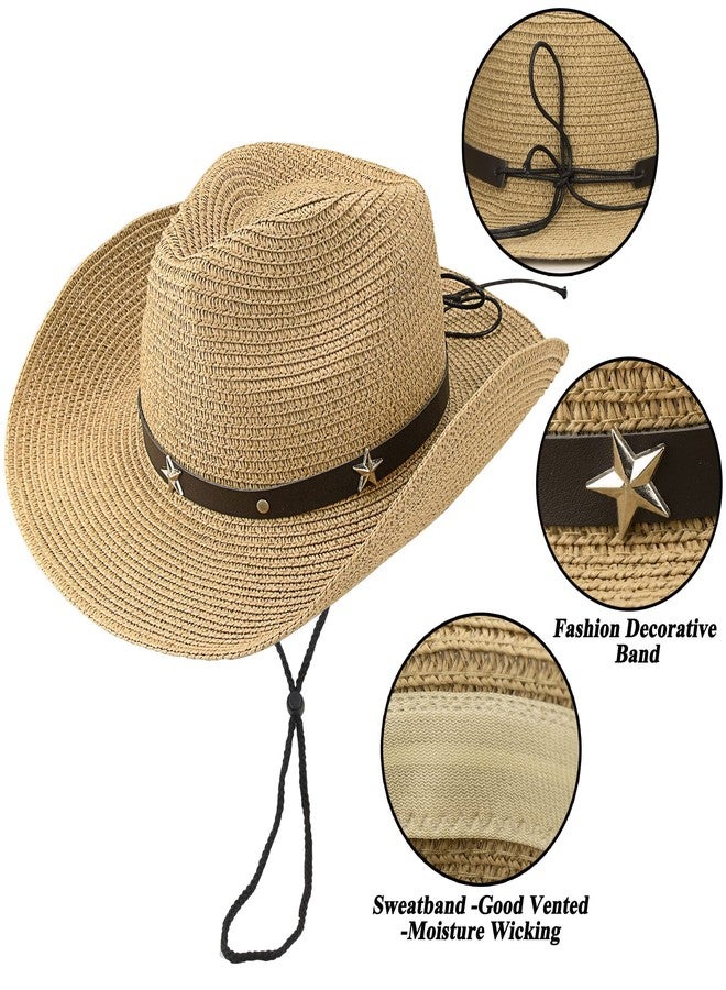 FGSS Toddler-Kids Summer-Cowboy-Hats Wide-Brim Sun-Straw-Western-Hat for Boys-Girls 2-7 Yrs - Image 3