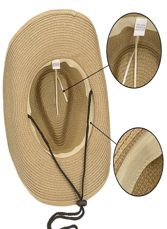 FGSS Toddler-Kids Summer-Cowboy-Hats Wide-Brim Sun-Straw-Western-Hat for Boys-Girls 2-7 Yrs - Image 4