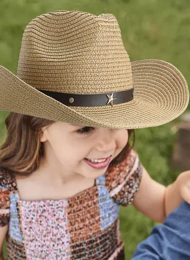 FGSS Toddler-Kids Summer-Cowboy-Hats Wide-Brim Sun-Straw-Western-Hat for Boys-Girls 2-7 Yrs - Image 5