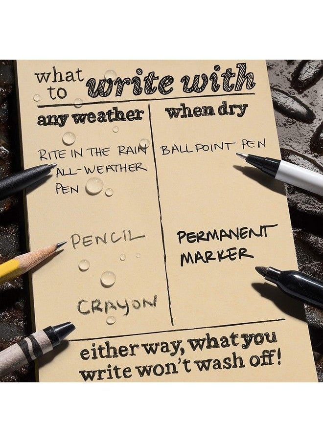 Rite in the Rain - Weatherproof Daily Calendar Set 5" X 7" Tan Sheets 365 Days (No. 9260D) - Image 1