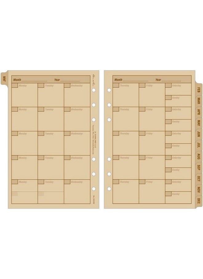 Rite in the Rain - Weatherproof Daily Calendar Set 5" X 7" Tan Sheets 365 Days (No. 9260D) - Image 1