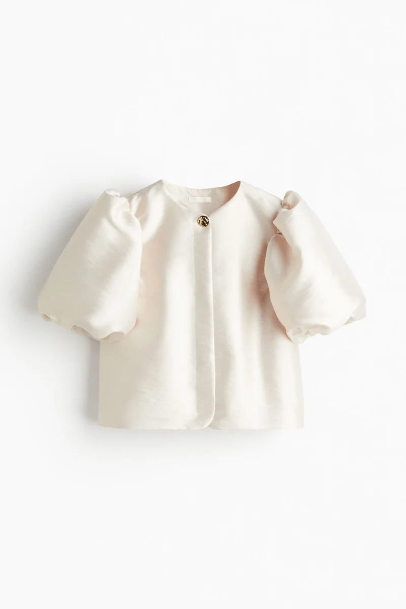 H&M Balloon-sleeved blouse