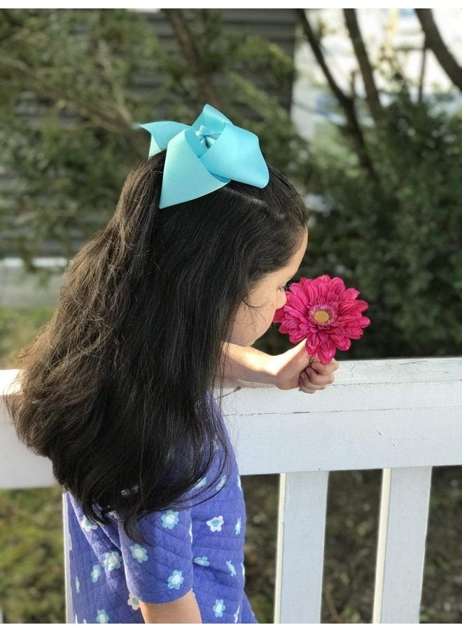 CELLOT - 40 Pieces 6 Inch Hair Bows For Girls Clips Grosgrain Ribbon Boutique Hair Bow Alligator Clips For Girls Teens Toddlers Kids - Image 1