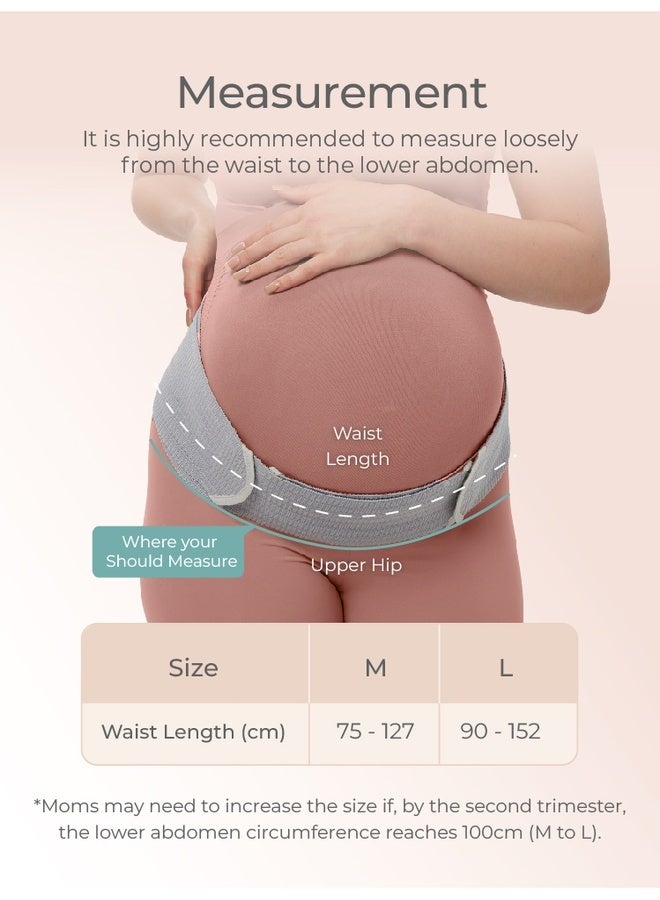 MOOIMOM Bamboo Maternity Support Belt - Grey - L - Image 4