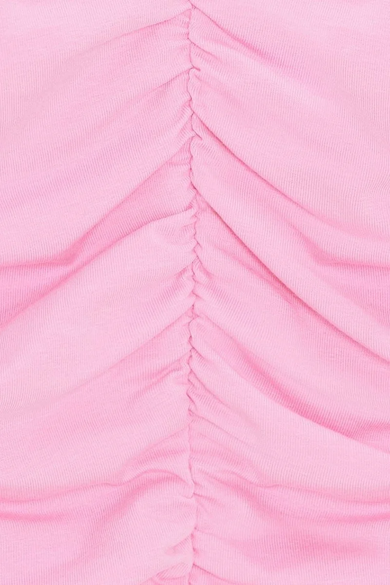 Dilvin Bright Pink DILVIN Off-Shoulder Crop Top Blouse for Women | Best Price UAE