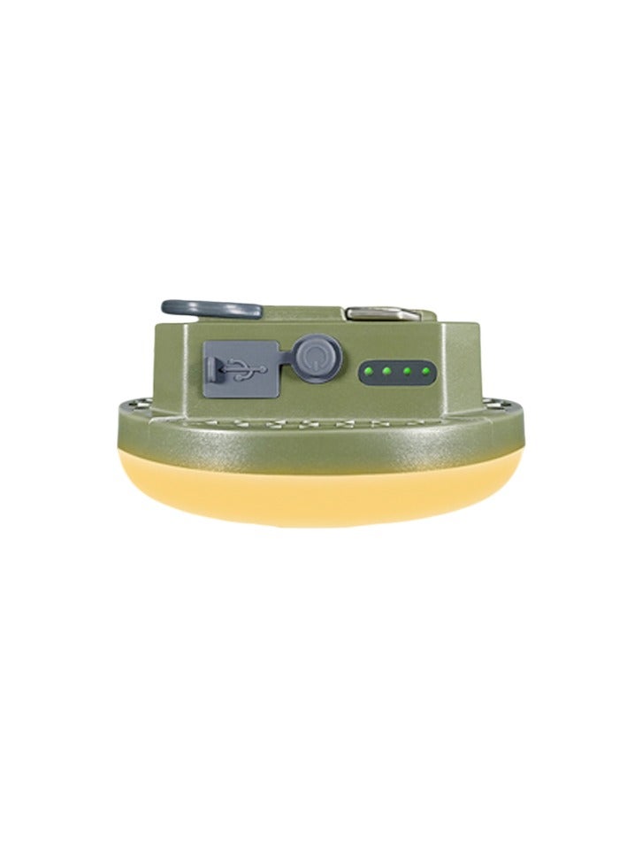 Camping Light, Outdoor Portable Led Camping Lantern, Rechargeable Waterproof Tent Light With Three Modes, Multipurpose Camping Bulb Lamp For Indoor And Outdoor, (MOS 13 Green Small Size, Warm Light) - Image 1