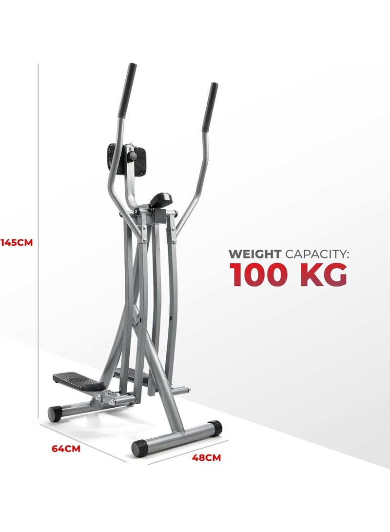 RUIYADA Health & Fitness Air Walk Cross Trainer, Low-Impact Elliptical Machine for Home, LCD Monitor, Compact & Foldable - Image 5
