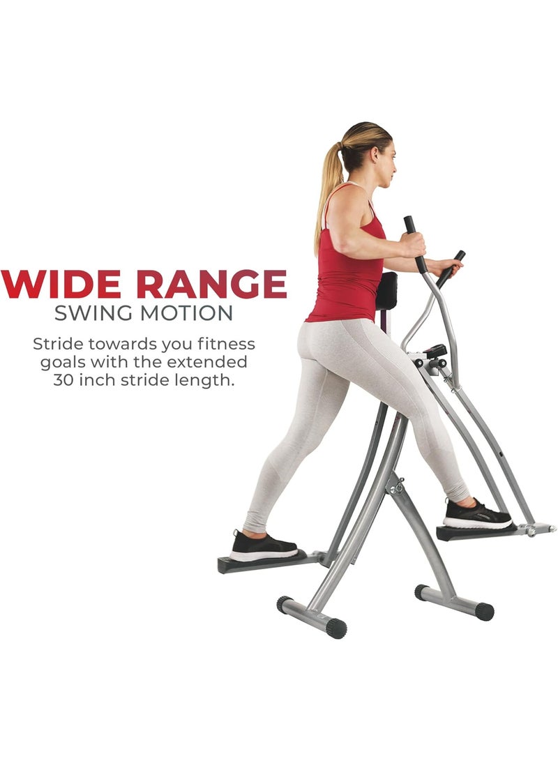RUIYADA Health & Fitness Air Walk Cross Trainer, Low-Impact Elliptical Machine for Home, LCD Monitor, Compact & Foldable - Image 2