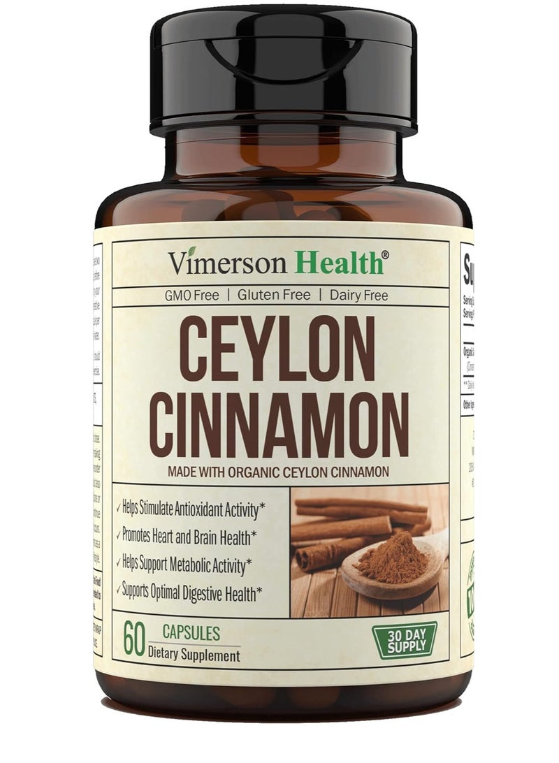 Vimerson Health True Ceylon Cinnamon Supplement, 60 Capsules - Image 1
