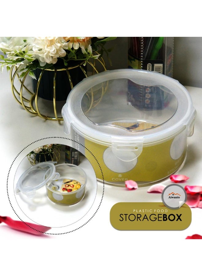 AIWANTO 8 Pack Food Storage Containers – Airtight, Leakproof, Stackable Meal Prep Set with Snap-Lock Lids | BPA-Free Plastic Freezer & Dishwasher Safe - Image 4