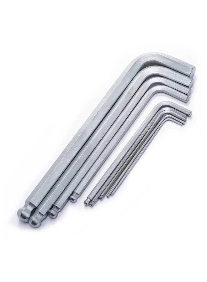 SATA GL09105A 9-Piece Metric Long Ball Point Hex Key Set - Image 2