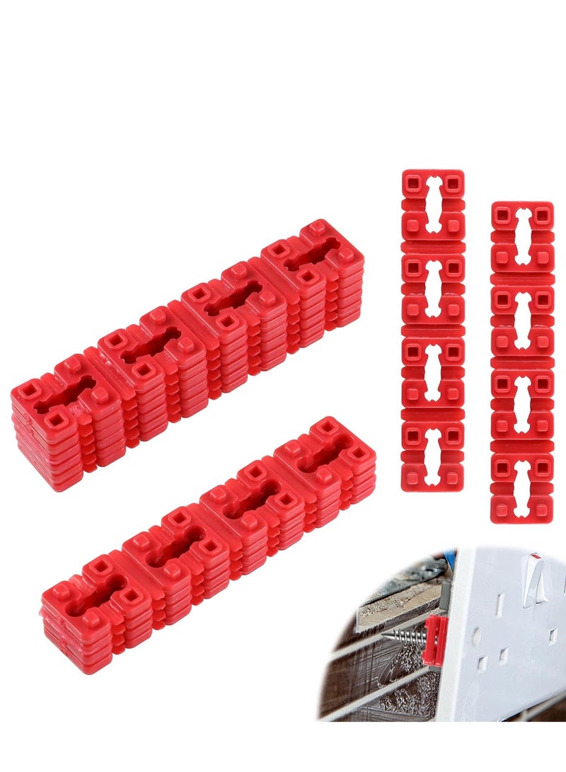 36Pcs Electrical Outlet Spacers, Red Outlet Spacers for Electrical Box Outlet Spacers Shims Switch Receptacle Spacers Socket Spacers for Electrical Box or Loose Outlet Plug Fix Plastic - Image 1