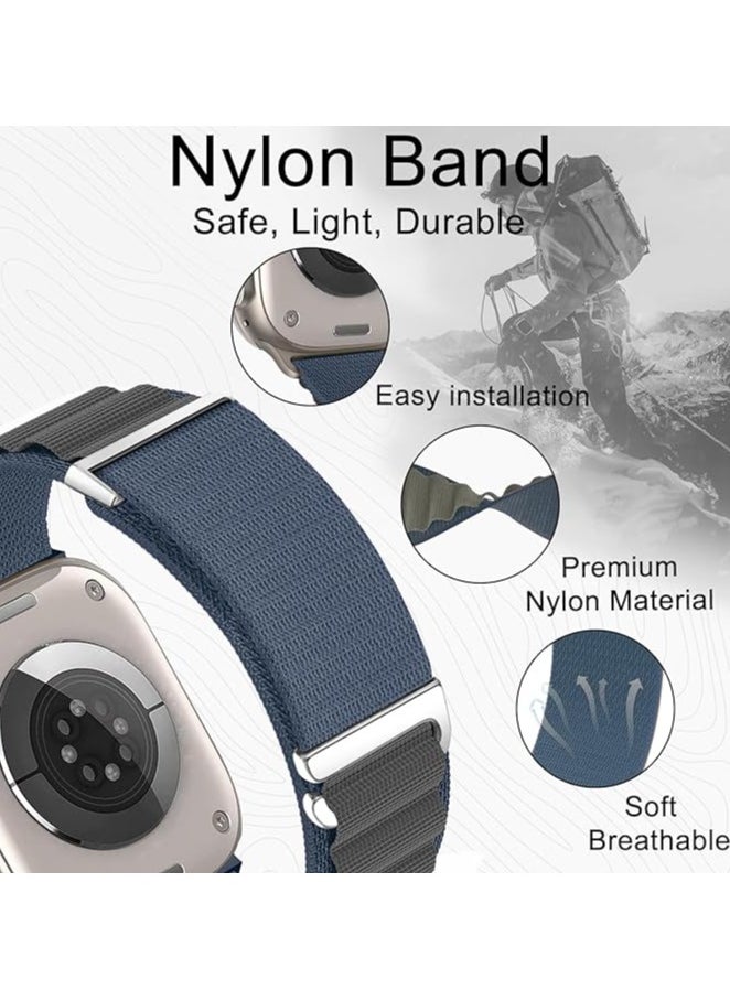 FARROBIZZ - Pack Alpine Loop Compatible With Apple Watch Band 49mm 45mm 44mm 42mm 41mm 40mm 38mm, Women Men Nylon Sport Solo Loop Rugged Strap with G‑Hook for iWatch Utral Series 8 7 6 5 4 3 2 1 SE - Image 1