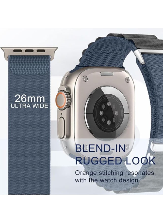 FARROBIZZ - Pack Alpine Loop Compatible With Apple Watch Band 49mm 45mm 44mm 42mm 41mm 40mm 38mm, Women Men Nylon Sport Solo Loop Rugged Strap with G‑Hook for iWatch Utral Series 8 7 6 5 4 3 2 1 SE - Image 1