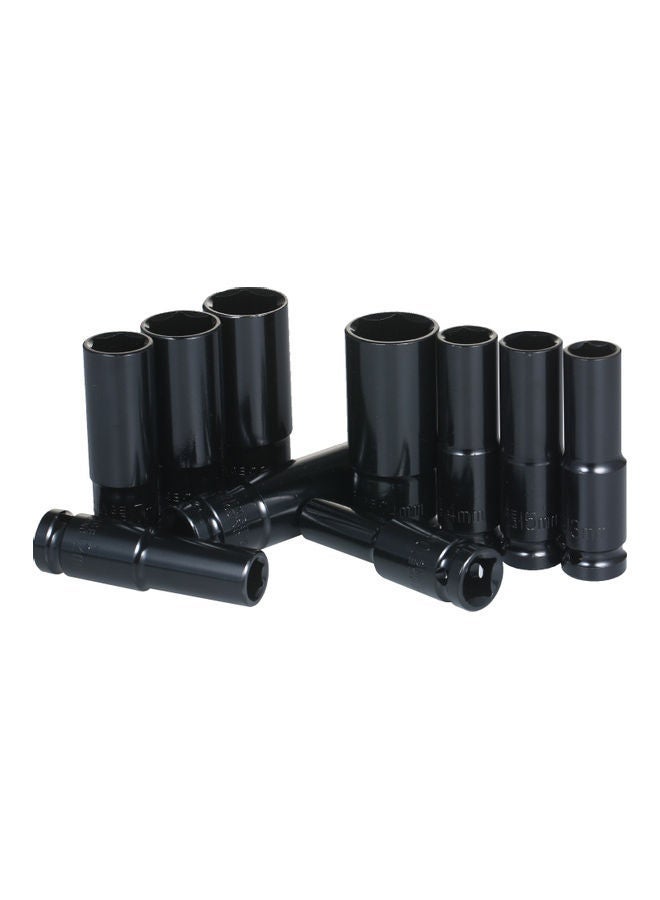 نيبمينينت Pack Of 10 6-Point Impact Socket Black  - Image 3