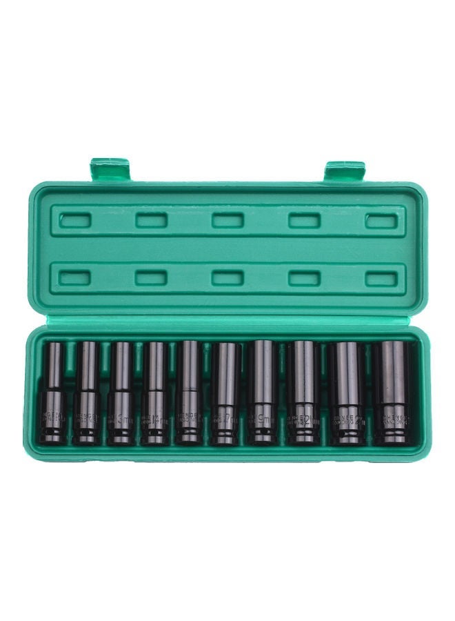 نيبمينينت Pack Of 10 6-Point Impact Socket Black  - Image 1